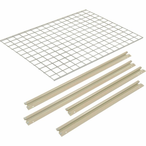 Global Industrial Additional Shelf, High Capacity, Wire Deck, 48inW x 24inD, Tan B2296682